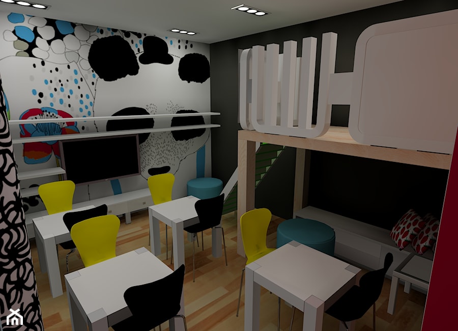 Kawiarnia dla rodziców z dziećmi - Pokój dziecka, styl skandynawski - zdjęcie od Pracownia Projektowa Studio Wnętrze