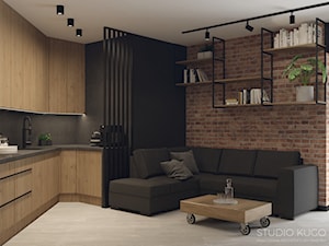 Mieszkanie w Sosnowcu | Nowa Kielecka - Salon, styl industrialny - zdjęcie od STUDIO KUGO
