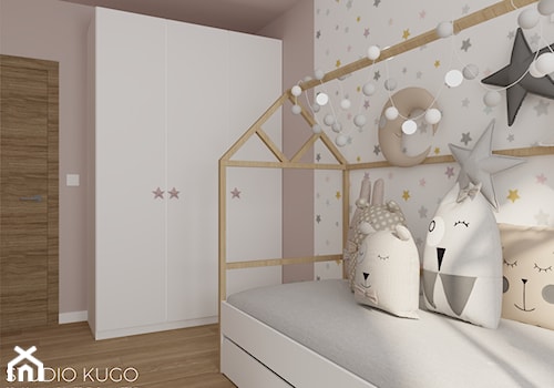Mieszkanie w Katowicach | II | Bytkowska Park - Średni biały szary pokój dziecka dla dziecka dla nastolatka dla chłopca dla dziewczynki - zdjęcie od STUDIO KUGO