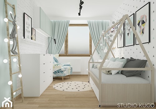 Mieszkanie w Katowicach | II | Bytkowska Park - Średni biały pokój dziecka dla dziecka dla nastolatka dla chłopca dla dziewczynki - zdjęcie od STUDIO KUGO