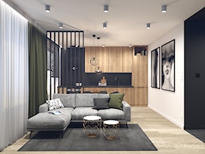 Mieszkanie w Katowicach | VII | Nowe Tysiąclecie - Salon, styl nowoczesny - zdjęcie od STUDIO KUGO