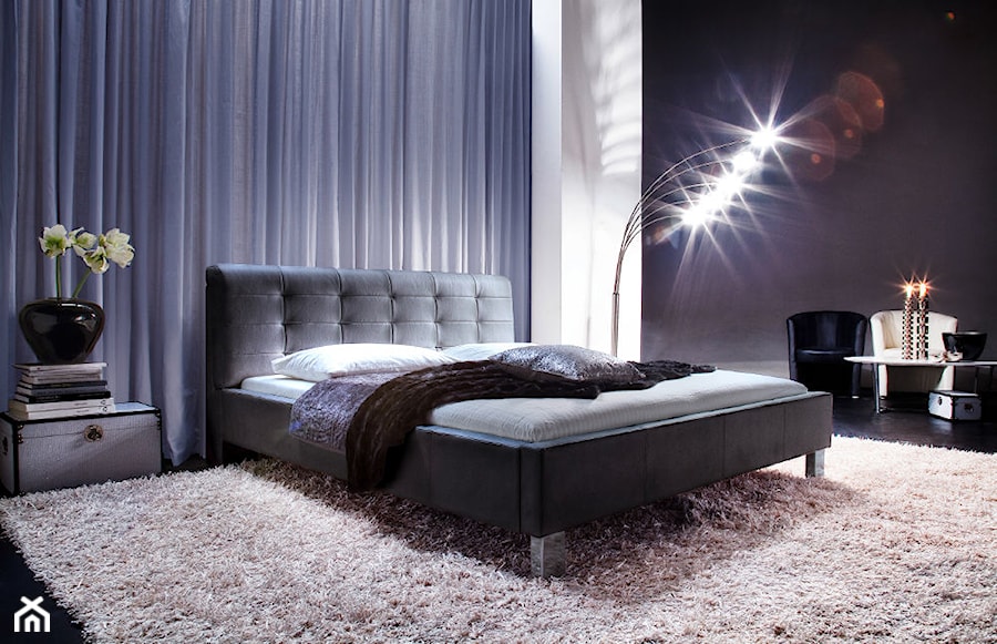 łóżko BELLONA (białe lub czarne) - zdjęcie od MEBEL4U.PL