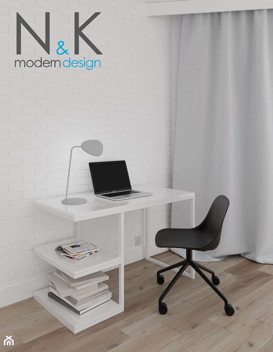Nowoczesne biurko E - zdjęcie od nkdesign