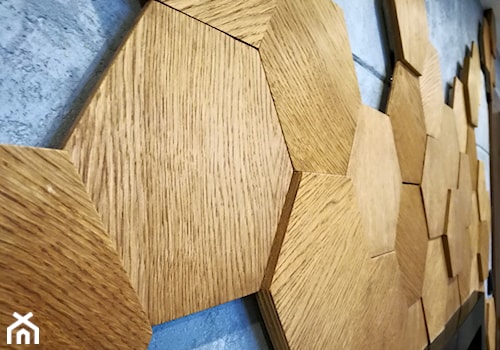 Drewniane panele ścienne SkotiWood - Jadalnia, styl nowoczesny - zdjęcie od SkotiWood