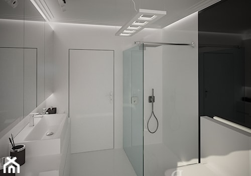 Stylowe salony kąpielowe - Średnia bez okna łazienka, styl minimalistyczny - zdjęcie od DemoDesign Jacek Staniszewski Studio projektowania wnętrz