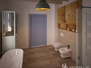 Stylowe salony kąpielowe - Średnia bez okna łazienka, styl glamour - zdjęcie od DemoDesign Jacek Staniszewski Studio projektowania wnętrz