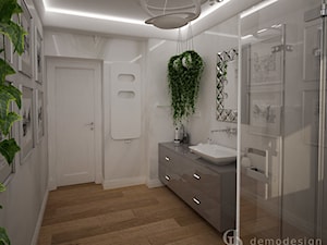 Stylowe salony kąpielowe - Średnia bez okna z lustrem łazienka, styl tradycyjny - zdjęcie od DemoDesign Jacek Staniszewski Studio projektowania wnętrz