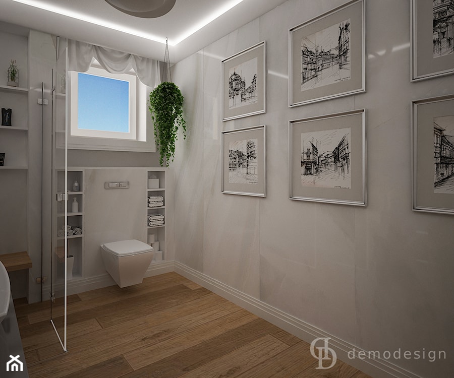 Stylowe salony kąpielowe - Średnia łazienka z oknem, styl tradycyjny - zdjęcie od DemoDesign Jacek Staniszewski Studio projektowania wnętrz