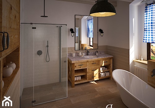 Stylowe salony kąpielowe - Średnia łazienka z oknem, styl glamour - zdjęcie od DemoDesign Jacek Staniszewski Studio projektowania wnętrz