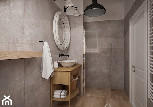 Stylowe salony kąpielowe - Średnia łazienka z oknem, styl vintage - zdjęcie od DemoDesign Jacek Staniszewski Studio projektowania wnętrz