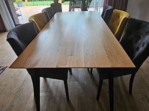 Stół dębowy na metalowych nogach CORTEZ - zdjęcie od RaWood Premium Furniture