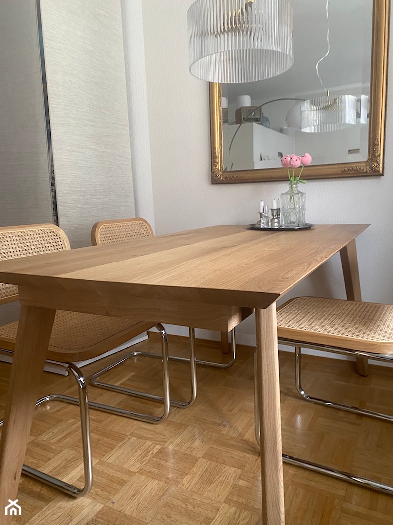Stół dębowy na drewnianych nogach CORTEZ II - zdjęcie od RaWood Premium Furniture - Homebook