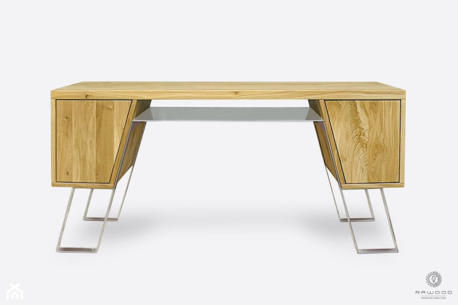 Nowoczesne biurko biurowe drewniane do gabinetu BORA I - zdjęcie od RaWood Premium Furniture