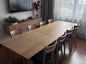 Nowoczesny stół dębowy rozkładany do jadalni NACK II - zdjęcie od RaWood Premium Furniture