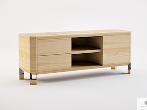 Szafka RTV z szufladami z drewna litego do salonu BRISTOL - zdjęcie od RaWood Premium Furniture