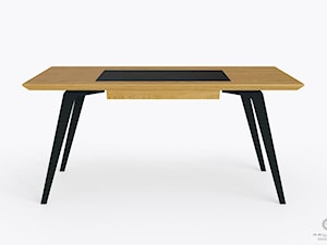 Dębowe biurko na metalowych nogach VITA III - zdjęcie od RaWood Premium Furniture