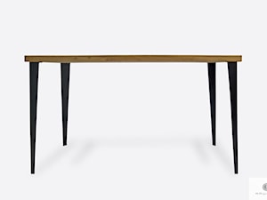 Nowoczesny stół dębowy z metalowymi nogami do jadalni VIVA - zdjęcie od RaWood Premium Furniture
