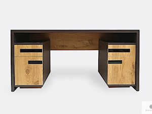 Dębowe biurko nowoczesne z litego drewna do gabinetu LAGOS - zdjęcie od RaWood Premium Furniture