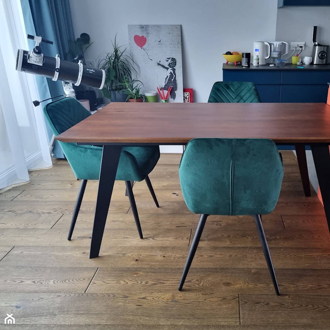 Stół nowoczesny z dębowym blatem CORTEZ - zdjęcie od RaWood Premium Furniture - Homebook