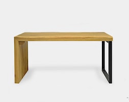 Drewniana ławka bez oparcia do przedpokoju salonu HUGON - zdjęcie od RaWood Premium Furniture - Homebook