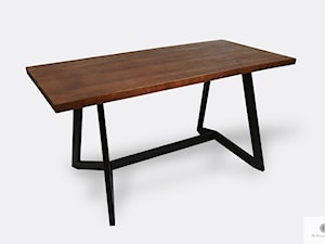 Rustykalny stół z dębowego drewna litego do salonu GERES - zdjęcie od RaWood Premium Furniture