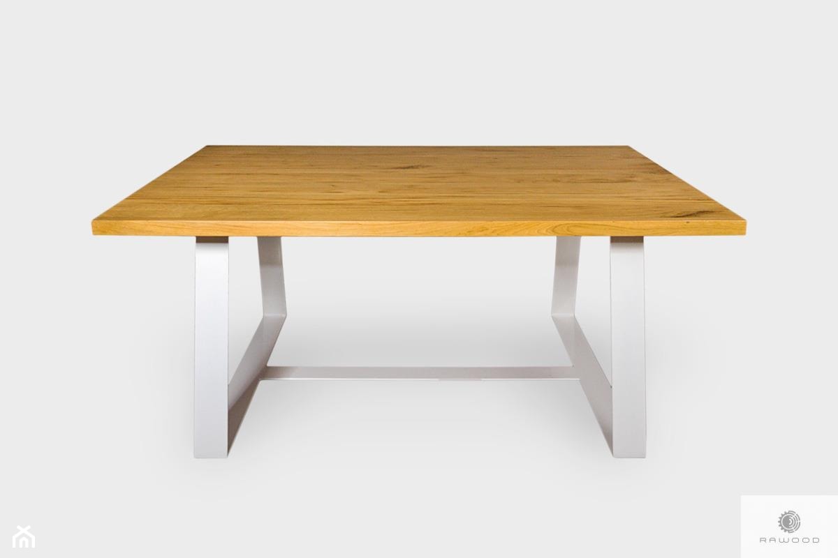 Nowoczesny stół z dębowego drewna litego do jadalni MERE - zdjęcie od RaWood Premium Furniture - Homebook