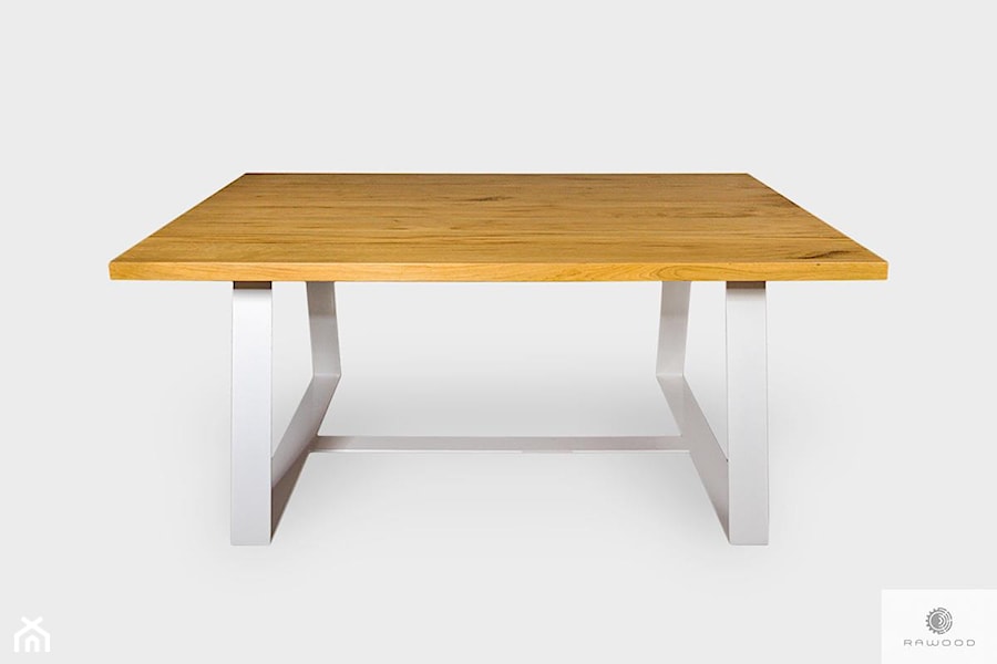 Nowoczesny stół z dębowego drewna litego do jadalni MERE - zdjęcie od RaWood Premium Furniture