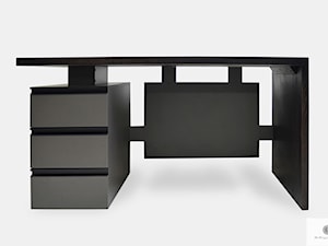 Biurko gabinetowe dębowe z szufladami open space do biura BOSS - zdjęcie od RaWood Premium Furniture