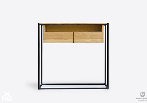 Konsola dębowa loft z szufladami do przedpokoju MERIS - zdjęcie od RaWood Premium Furniture