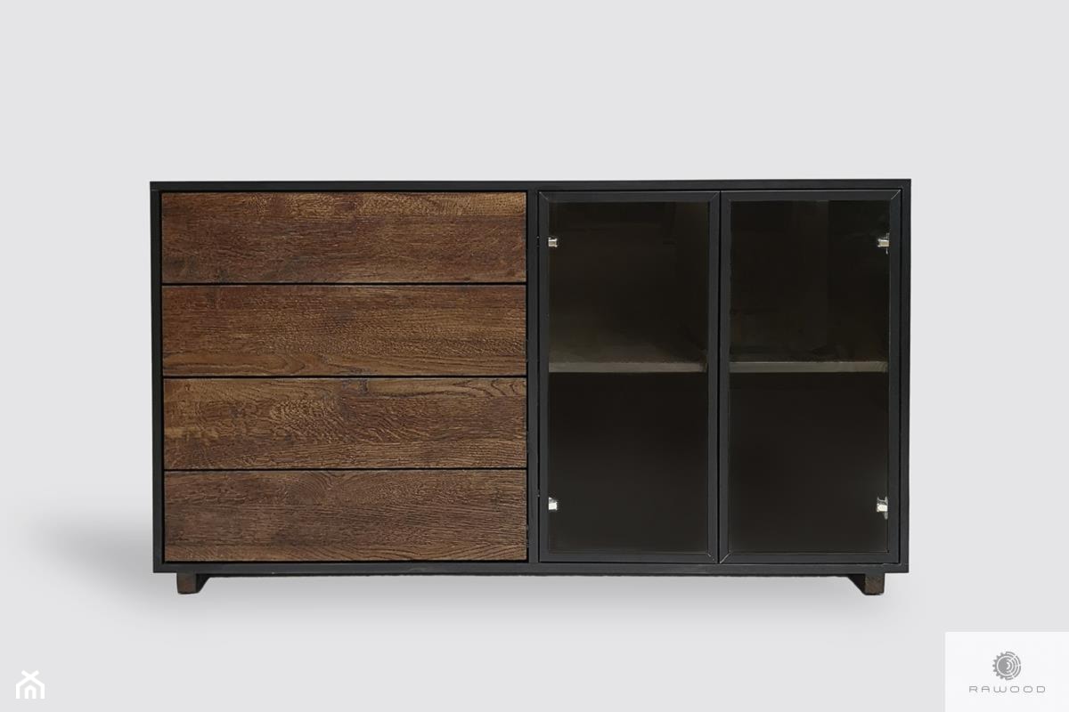 Drewniana komoda z szufladami do salonu CARLA - zdjęcie od RaWood Premium Furniture - Homebook