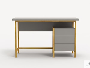 Drewniane biurko z szufladami BOSTON - zdjęcie od RaWood Premium Furniture