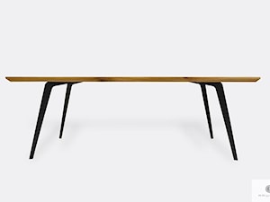 Stół dębowy z metalowymi nogami z litego drewna do jadalni VITA II - zdjęcie od RaWood Premium Furniture