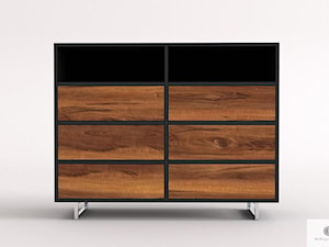 Komoda z drewna litego z szufladami nowoczesna NESCA II - zdjęcie od RaWood Premium Furniture