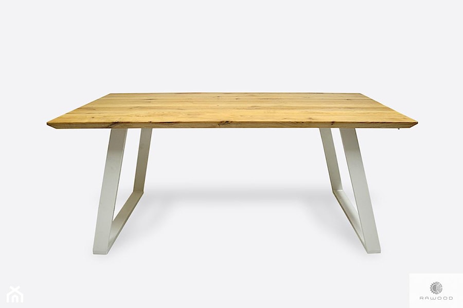 Stół z dostawkami industrialny rozkładany do jadalni CALLA II - zdjęcie od RaWood Premium Furniture