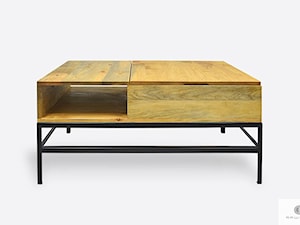 Drewniany stolik kawowy z podnoszonym blatem do salonu ASTOR - zdjęcie od RaWood Premium Furniture