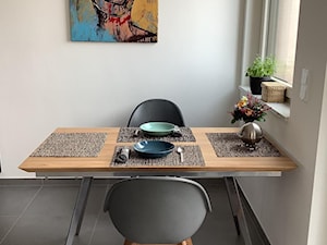 Stół dębowy na metalowych nogach do jadalni VITA - zdjęcie od RaWood Premium Furniture