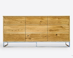 Komoda dębowa z szufladami na metalowej podstawie MERIS III - zdjęcie od RaWood Premium Furniture - Homebook