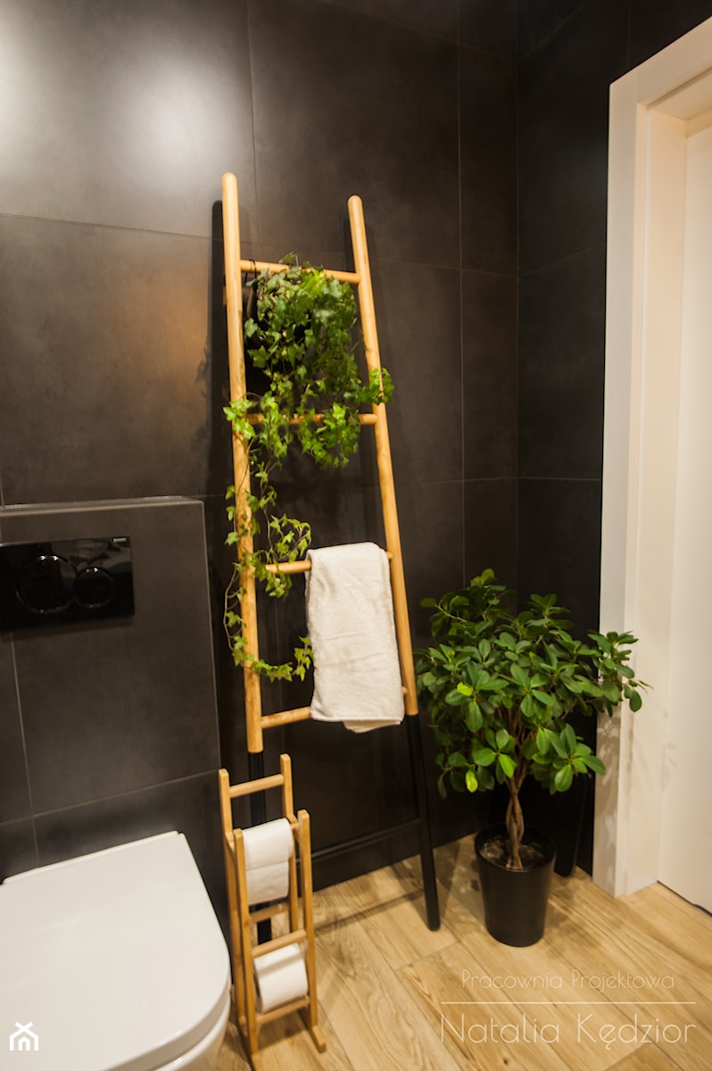 _07 - Mała bez okna łazienka, styl rustykalny - zdjęcie od Pracownia Projektowa Natalia Kedzior