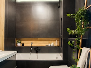 _07 - Mała bez okna z punktowym oświetleniem łazienka, styl prowansalski - zdjęcie od Pracownia Projektowa Natalia Kedzior
