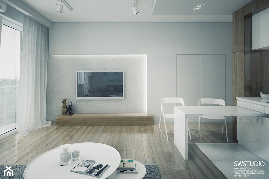 Minmal Krk - Salon, styl minimalistyczny - zdjęcie od SWSTUDIO