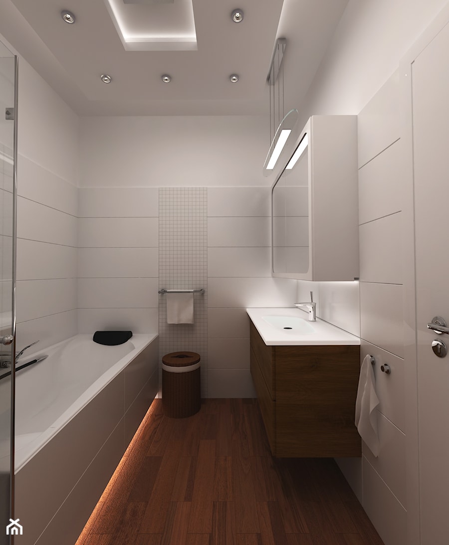 łazienka w apartamencie Chodkiewicza - zdjęcie od ave art