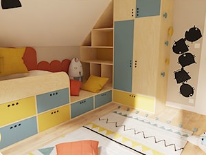 Pokój Franka z meblami ze sklejki - zdjęcie od Pracownia BM - wnętrza dziecięce, meble