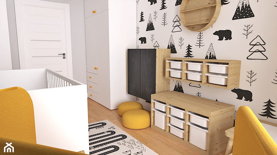 Skandynawski pokój maluszka - zdjęcie od Pracownia BM - wnętrza dziecięce, meble