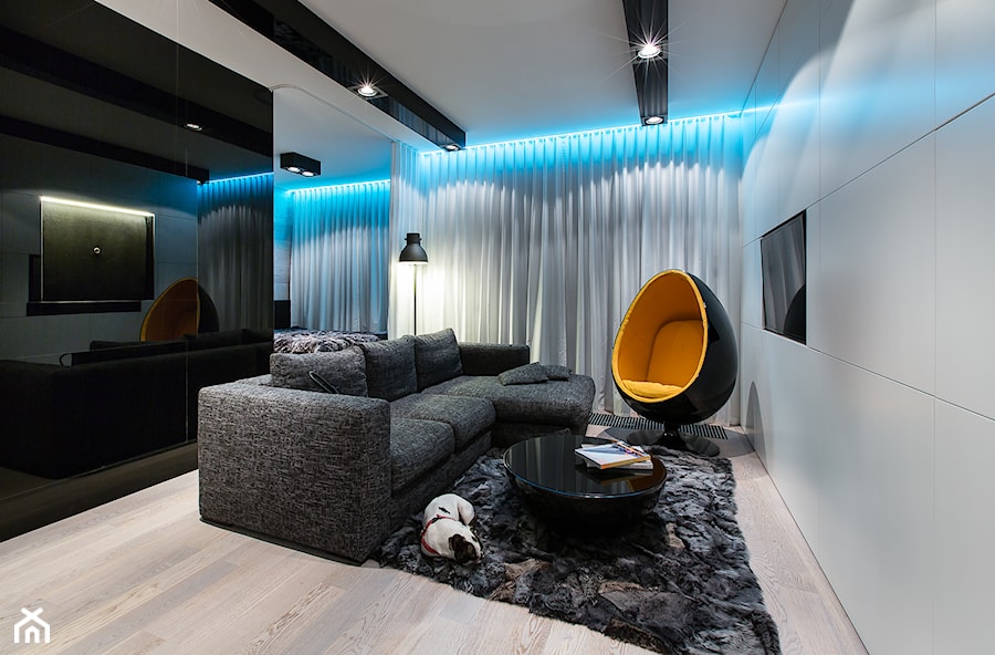 PROJEKT 5 - Salon, styl nowoczesny - zdjęcie od muc&scott interiors