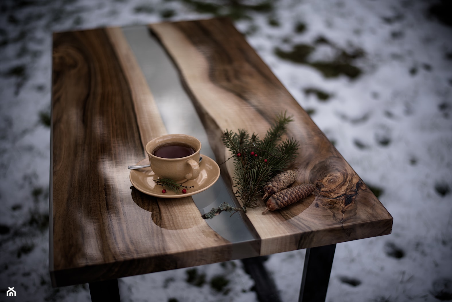 Stolik kawowy, kolekcja ORZECH WŁOSKI - zdjęcie od ForRest-Concept - Homebook