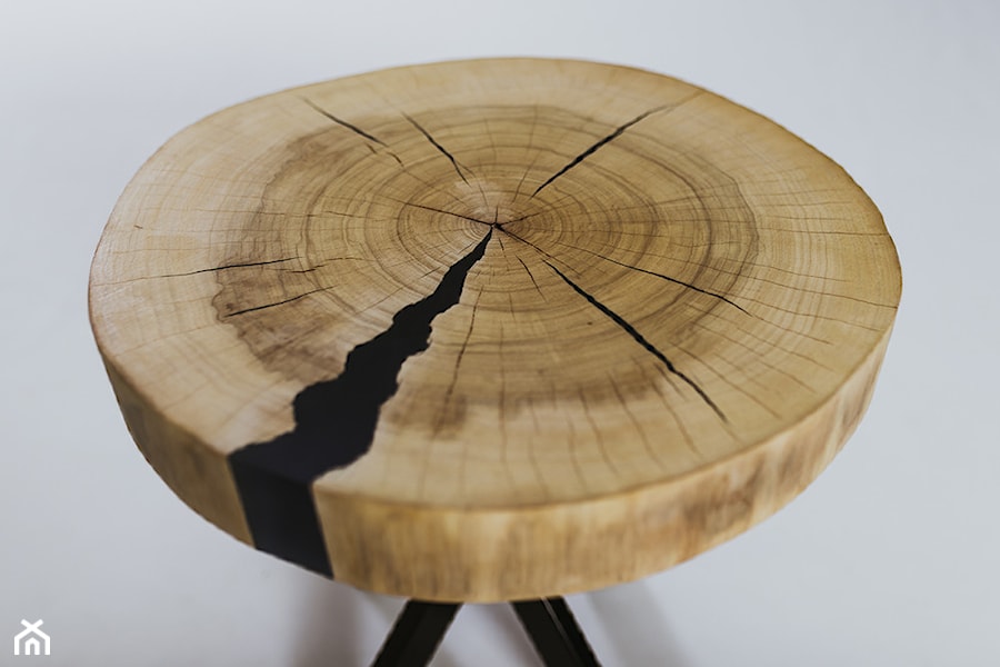 Stolik kawowy topolowy A, kolekcja LATA W SŁOJCH - zdjęcie od ForRest-Concept