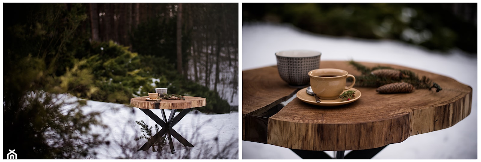 Stolik kawowy dębowy, kolekcja LATA W SŁOJACH - zdjęcie od ForRest-Concept - Homebook