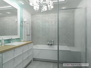 Średnia bez okna z lustrem z punktowym oświetleniem łazienka, styl tradycyjny - zdjęcie od Homeemotions.architects