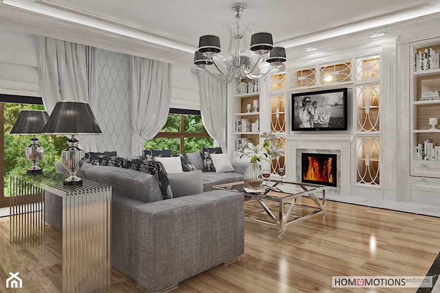 New York style - Salon, styl glamour - zdjęcie od Homeemotions.architects