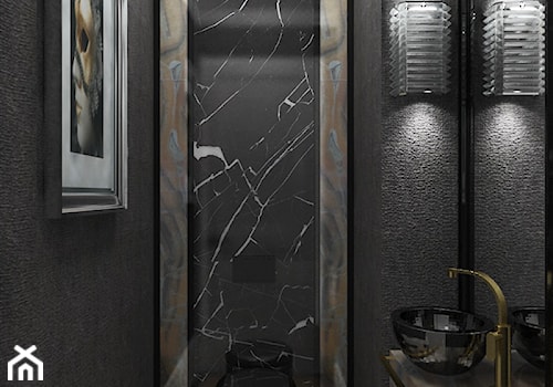 Nowoczesna klasyka - Mała z marmurową podłogą łazienka, styl nowoczesny - zdjęcie od Homeemotions.architects